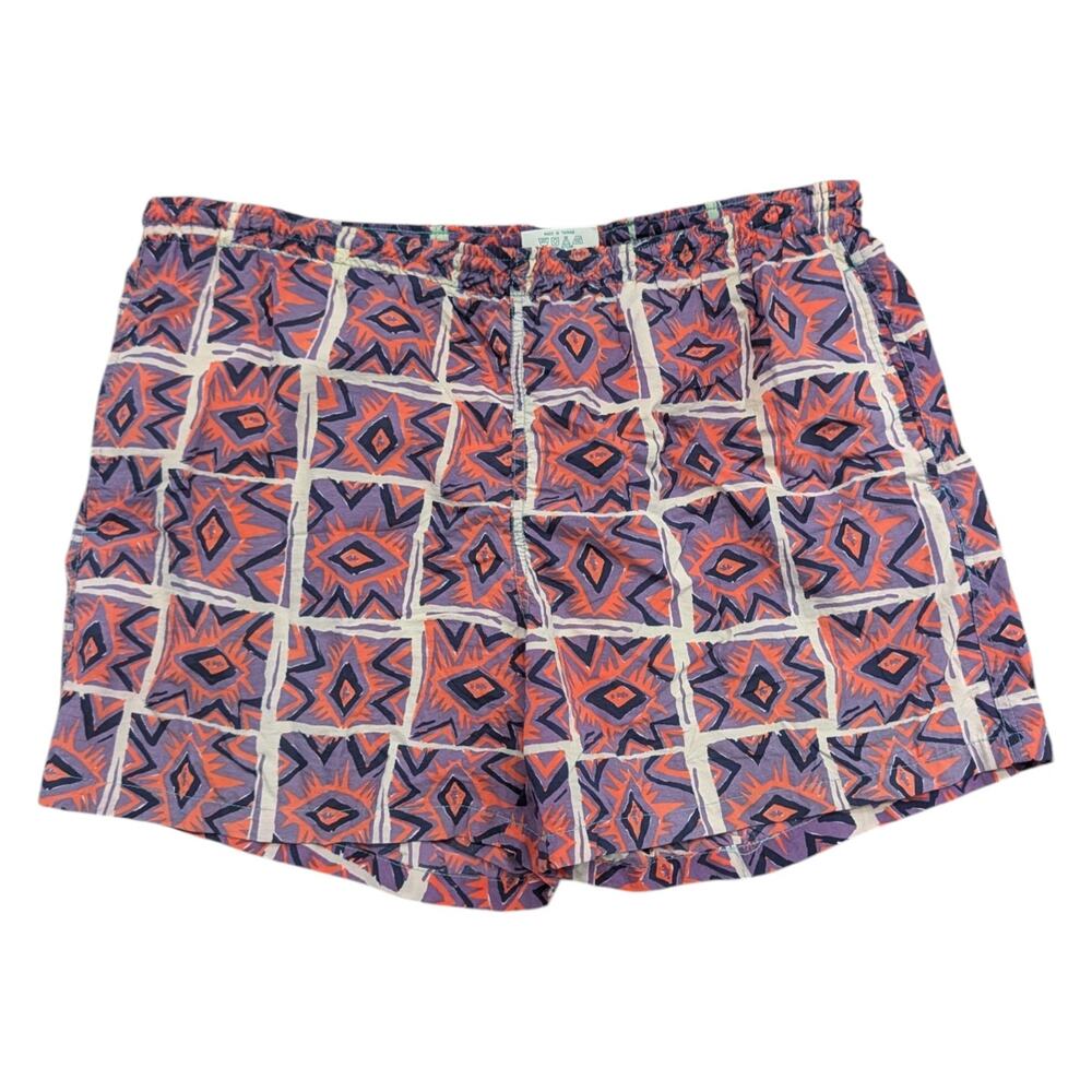 90s Izod AOP Aztec Print Swim Shorts